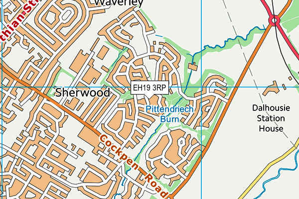 EH19 3RP map - OS VectorMap District (Ordnance Survey)