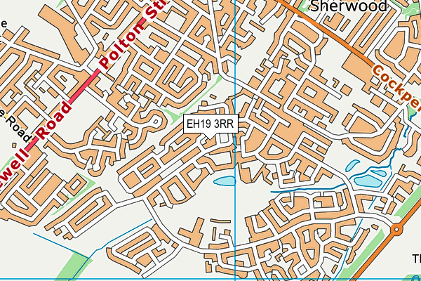 EH19 3RR map - OS VectorMap District (Ordnance Survey)