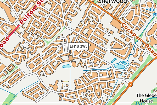 EH19 3WJ map - OS VectorMap District (Ordnance Survey)