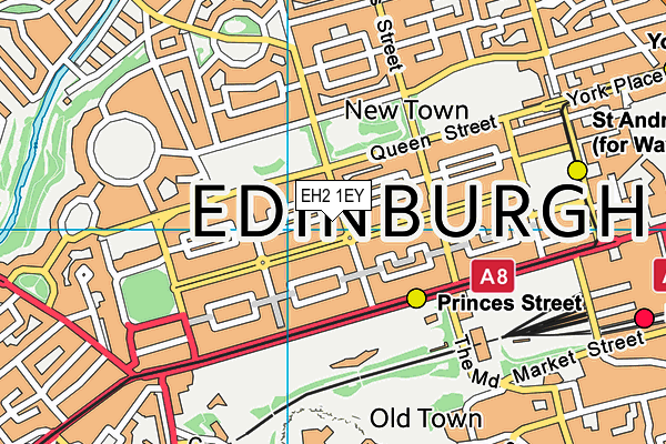 EH2 1EY map - OS VectorMap District (Ordnance Survey)