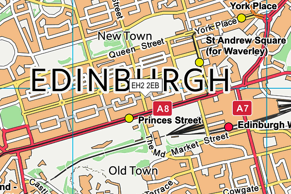 EH2 2EB map - OS VectorMap District (Ordnance Survey)