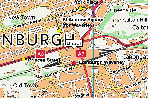 EH2 2EH map - OS VectorMap District (Ordnance Survey)