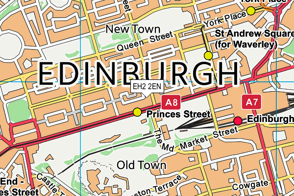 EH2 2EN map - OS VectorMap District (Ordnance Survey)