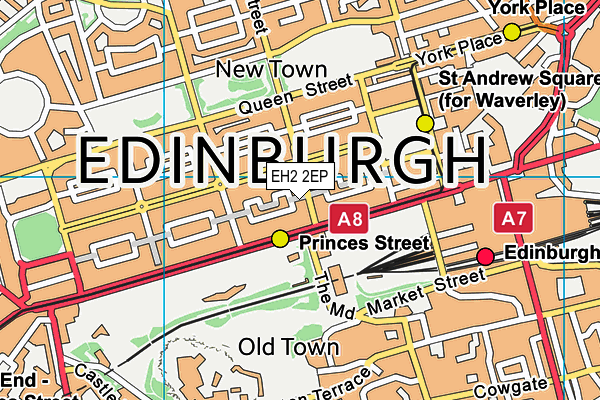 EH2 2EP map - OS VectorMap District (Ordnance Survey)