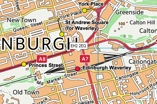 EH2 2EQ map - OS VectorMap District (Ordnance Survey)