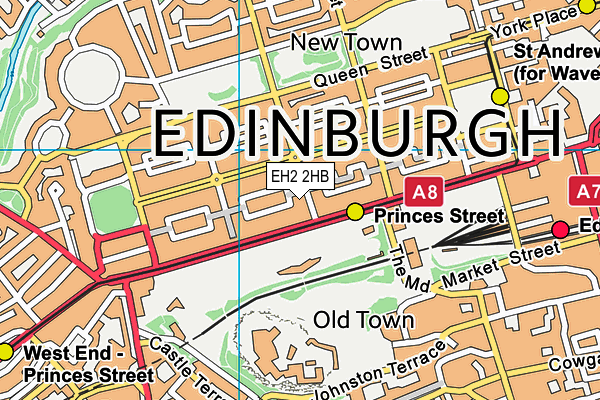 EH2 2HB map - OS VectorMap District (Ordnance Survey)