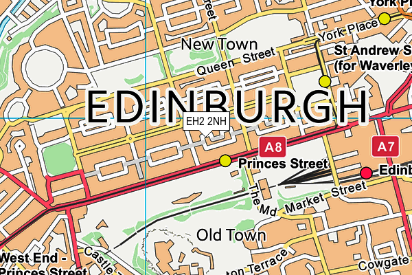 EH2 2NH map - OS VectorMap District (Ordnance Survey)