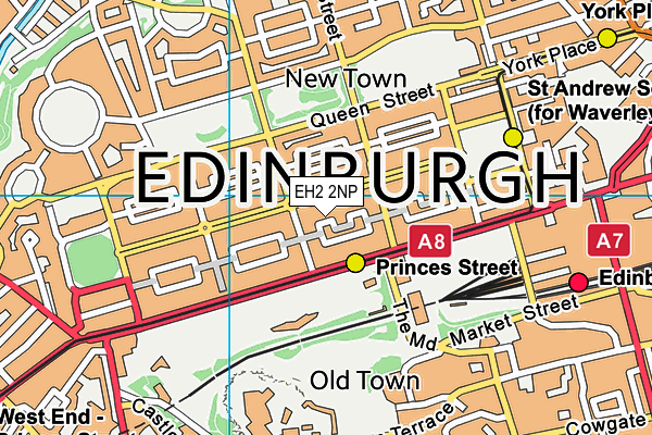 EH2 2NP map - OS VectorMap District (Ordnance Survey)