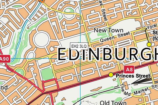 EH2 3LQ map - OS VectorMap District (Ordnance Survey)