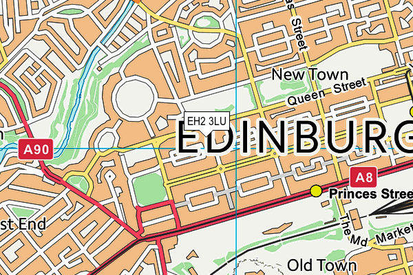 EH2 3LU map - OS VectorMap District (Ordnance Survey)