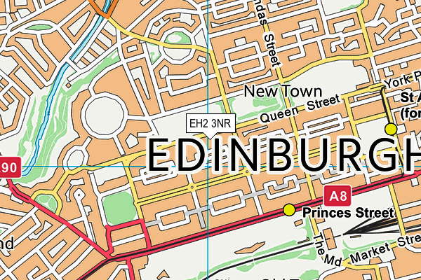 EH2 3NR map - OS VectorMap District (Ordnance Survey)