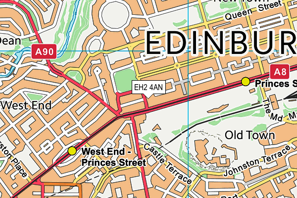Map of EDINBURGH CHAUFFEUR HIRE LTD at district scale
