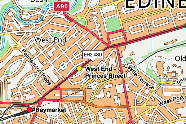 Map of RUTLAND RESTAURANTS (EDINBURGH) LTD at district scale