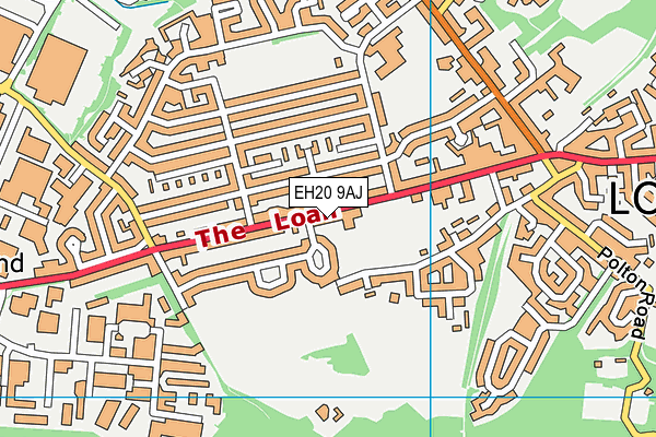 EH20 9AJ map - OS VectorMap District (Ordnance Survey)