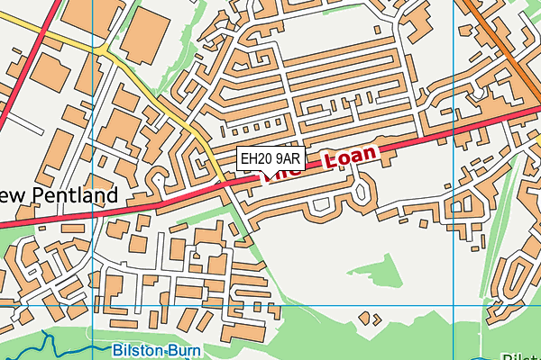 EH20 9AR map - OS VectorMap District (Ordnance Survey)