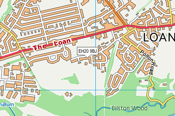 EH20 9BJ map - OS VectorMap District (Ordnance Survey)