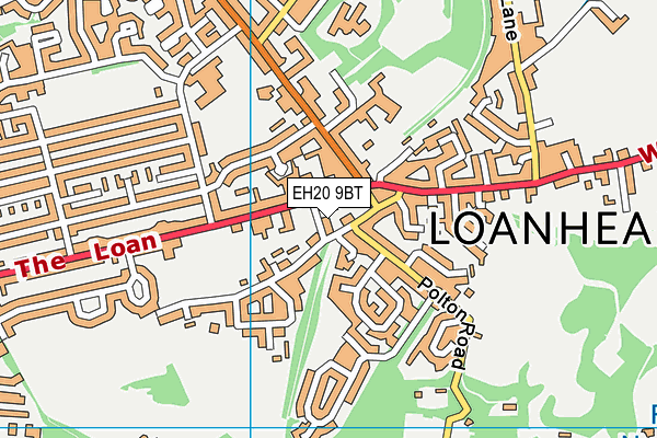 EH20 9BT map - OS VectorMap District (Ordnance Survey)