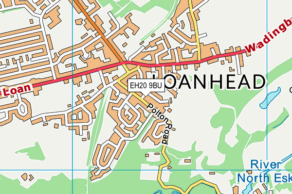 EH20 9BU map - OS VectorMap District (Ordnance Survey)
