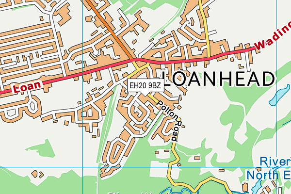 EH20 9BZ map - OS VectorMap District (Ordnance Survey)