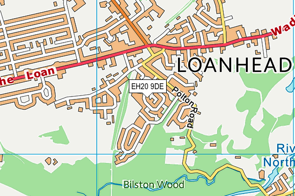 EH20 9DE map - OS VectorMap District (Ordnance Survey)