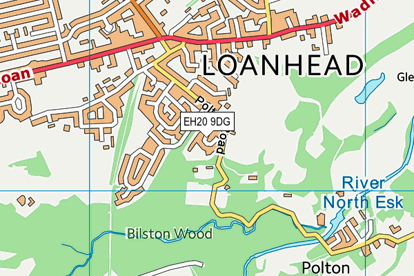 EH20 9DG map - OS VectorMap District (Ordnance Survey)