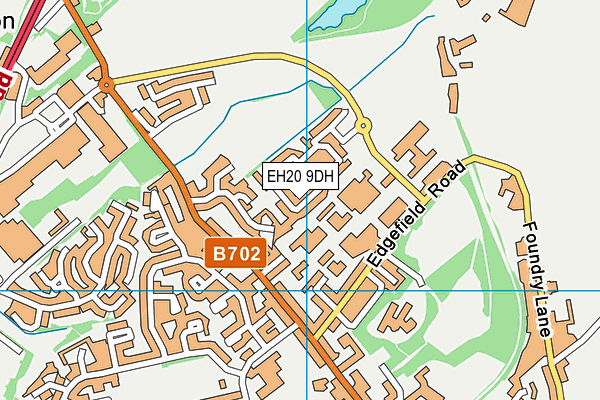 EH20 9DH map - OS VectorMap District (Ordnance Survey)