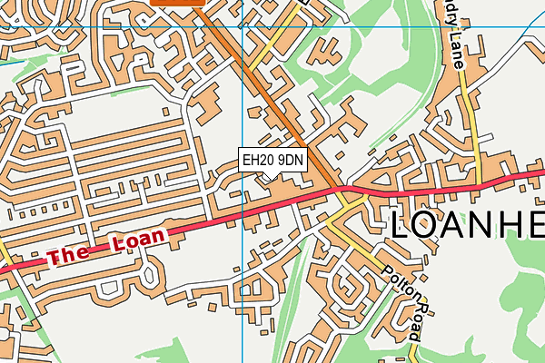 EH20 9DN map - OS VectorMap District (Ordnance Survey)