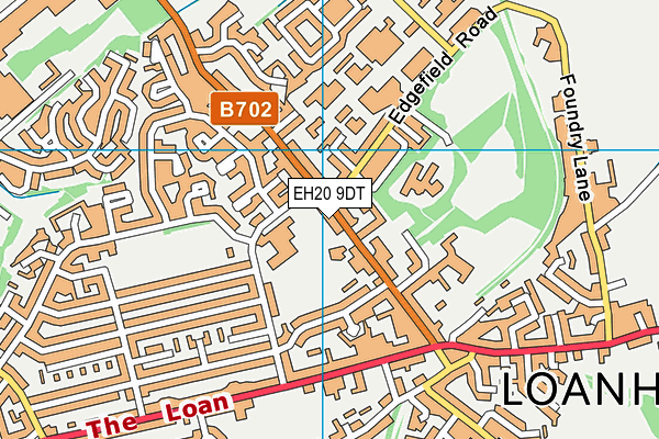 EH20 9DT map - OS VectorMap District (Ordnance Survey)
