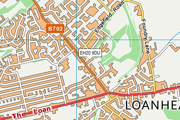 EH20 9DU map - OS VectorMap District (Ordnance Survey)