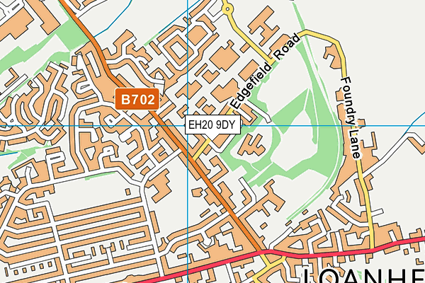 EH20 9DY map - OS VectorMap District (Ordnance Survey)