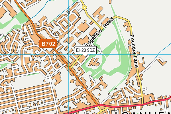 EH20 9DZ map - OS VectorMap District (Ordnance Survey)