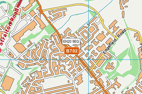 EH20 9EG map - OS VectorMap District (Ordnance Survey)