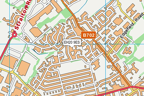 EH20 9ES map - OS VectorMap District (Ordnance Survey)