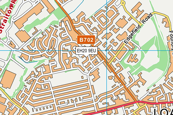 EH20 9EU map - OS VectorMap District (Ordnance Survey)