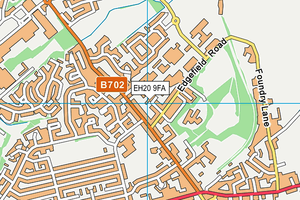EH20 9FA map - OS VectorMap District (Ordnance Survey)