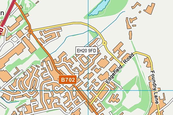 EH20 9FD map - OS VectorMap District (Ordnance Survey)