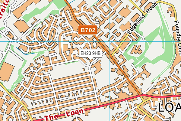 EH20 9HB map - OS VectorMap District (Ordnance Survey)