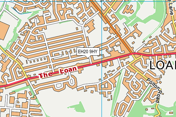 EH20 9HY map - OS VectorMap District (Ordnance Survey)