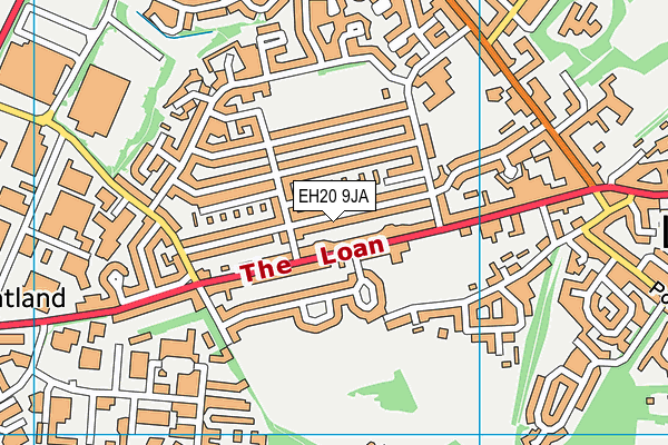 EH20 9JA map - OS VectorMap District (Ordnance Survey)