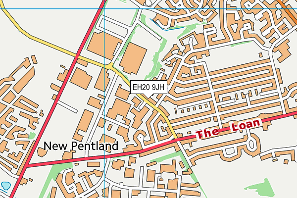 EH20 9JH map - OS VectorMap District (Ordnance Survey)