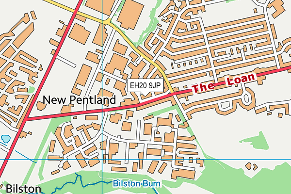 EH20 9JP map - OS VectorMap District (Ordnance Survey)