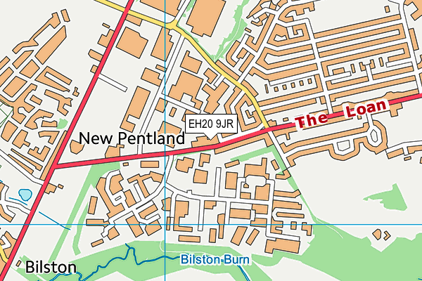 EH20 9JR map - OS VectorMap District (Ordnance Survey)