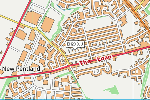 EH20 9JU map - OS VectorMap District (Ordnance Survey)