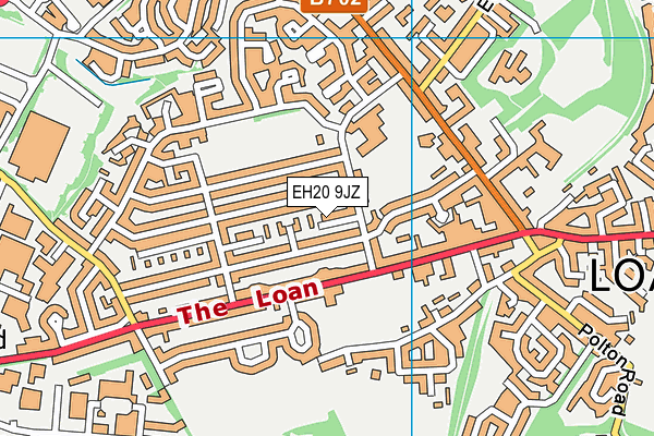 EH20 9JZ map - OS VectorMap District (Ordnance Survey)