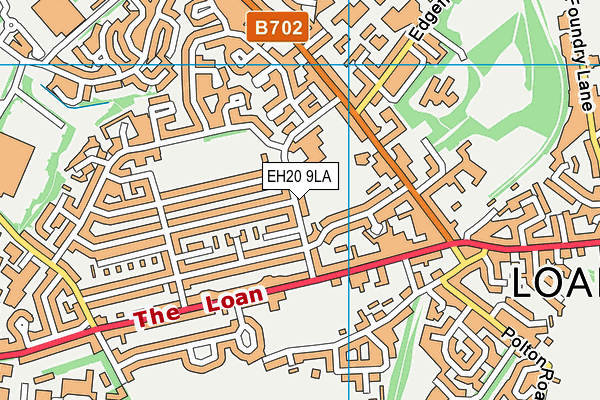 EH20 9LA map - OS VectorMap District (Ordnance Survey)