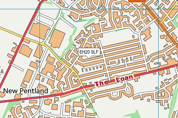 EH20 9LF map - OS VectorMap District (Ordnance Survey)