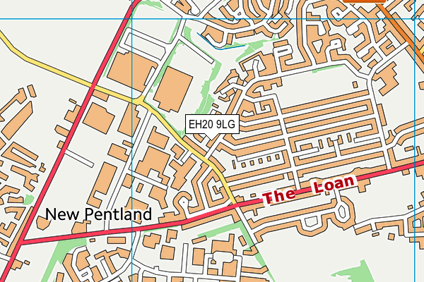 EH20 9LG map - OS VectorMap District (Ordnance Survey)