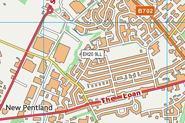 EH20 9LL map - OS VectorMap District (Ordnance Survey)