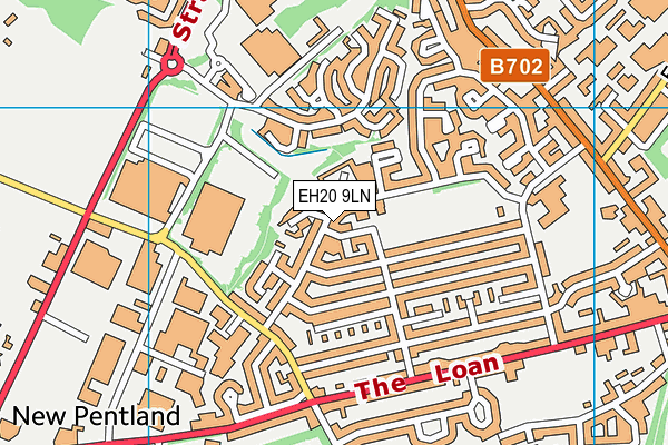 EH20 9LN map - OS VectorMap District (Ordnance Survey)