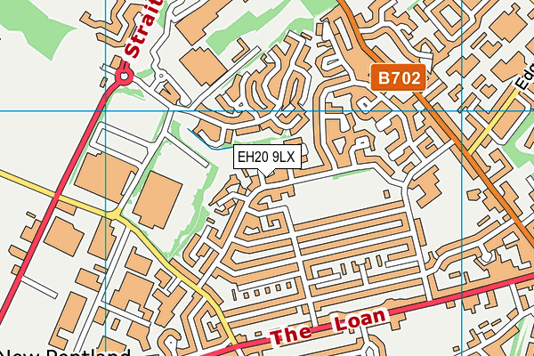EH20 9LX map - OS VectorMap District (Ordnance Survey)